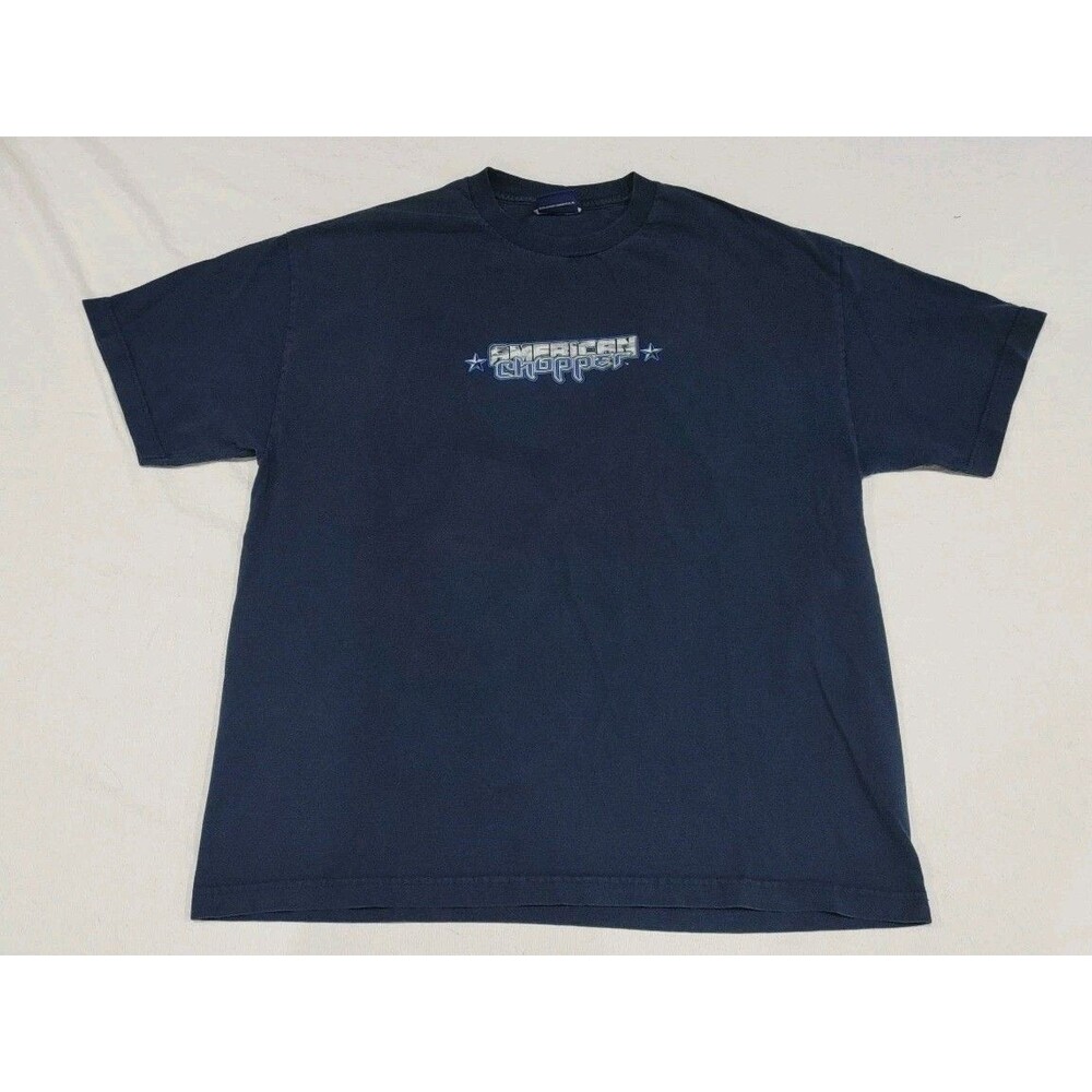 American Chopper Jet Bike 2003 Navy Blue T-Shirt Adult Size Large